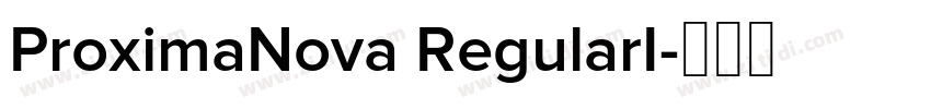 ProximaNova RegularI字体转换